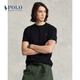 Polo Ralph Lauren 拉夫勞倫男裝 經(jīng)典版平紋針織圓領(lǐng)短袖T恤RL13450 001-黑色 XL