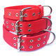 大型犬狗狗項圈寵物用品狗圈頸圈脖圈中型犬金毛德牧脖圍脖套頭套 紅色 中號：寬4.0cm