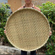 嘉籃鄉(xiāng)簸箕竹編制品竹篩子手工竹匾曬干貨農(nóng)家用畚箕圓簸箕裝飾晾曬筐 頭層竹青85cm 邊高約3.8厘米
