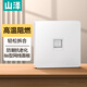 山澤 電腦插座網(wǎng)線口網(wǎng)絡(luò)面板 電話信息模塊通用超五/六/七類(lèi)免打線模塊加厚86型阻燃面板 單口 ZWB-01