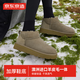 京東京造【Mini厚底】雪地靴女增高時(shí)尚斜口短靴加絨羊皮毛一體羚羊棕38