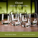 Ocean進(jìn)口玻璃杯家用待客杯子喝水綠茶杯果汁啤酒杯耐熱高檔套裝 胖身320ml*6只