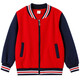 小學(xué)生校服春秋裝外套兒童班服幼兒園園服套裝棒球服紅色上衣褲子 67拉鏈款紅外套 170 碼