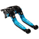 適用春風250 450SR/CLX/150/400/650NK改裝剎車牛角手把 離合手柄 黑藍黑(春風藍)