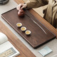茶藝貴族優(yōu)選山行花梨胡桃色60x28茶盤(pán)功夫茶具單品家用辦公小號排水式