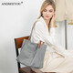 ANDSEEYOU品牌 單肩包女 輕便托特包女士大包帆布包手提包女大容量包包女包 灰色 現貨