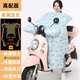 麥栗豹電動(dòng)摩托車擋風(fēng)被冬季加絨加厚加大防水電車電瓶自行車冬天春秋pu電動(dòng)摩托車擋風(fēng)被春秋冬季加絨加厚 高配版[反光包邊]加大側(cè)翼【蘭菠蘿】-加絨-雙防風(fēng)