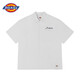 dickies2022春夏搭襯衫男系扣翻領(lǐng)短袖襯衫DK010211 白色 S 