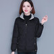 莎羽依 棉服女短款保暖外套2025秋冬新款韓版寬松女裝小棉襖顯瘦上衣  黑色 A040 XL 建議(107-120斤)