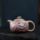 吉羊 宜興紫砂壺純手工柴燒茶壺功夫茶具 原礦翡翠金砂富甲天下180ml 翡翠金砂