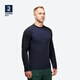 迪卡儂（DECATHLON）戶(hù)外美利奴羊毛速干衣T恤男運動(dòng)徒步登山長(cháng)袖上衣保暖內衣保暖衣 藏青色 （66%）棉羊毛 L