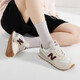 NEW BALANCE女鞋官方 24秋新款574系列運動(dòng)鞋輕便透氣跑步防滑低幫休閑鞋女 WL574RCF/桃紅色/曬圖退10 36