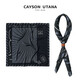 綺琞（CAYSON UTANA）復(fù)古男士絲巾Cityboy腰果花小方巾日系領(lǐng)巾阿美咔嘰小圍巾佩斯利紋 夢(mèng)境 霧黑色