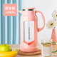富光冷水壺玻璃加厚耐高溫涼水瓶夏天家用大容量高顏值泡茶壺水杯 櫻花粉 2200ml