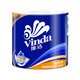 維達(dá)   VINDA維達(dá) VINDA超韌有芯卷紙140g4層加厚不易破衛(wèi)生紙巾廁紙 超韌卷紙140g藍(lán)色經(jīng)典-1卷