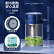 萬(wàn)象（WANXIANG）玻璃手柄杯子單層大容量辦公室泡茶杯帶過(guò)濾網(wǎng)商務(wù)茶水分離杯子男 480mlU221-海藍(lán)色-