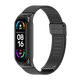 米布斯（mijobs）適用小米手環(huán)10/9/8/7表帶6/5/4腕帶3NFC版金屬編織不銹鋼智能運(yùn)動(dòng)手環(huán)帶 黑色 小米手環(huán)6/5/4/3表帶（表殼款）