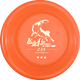 DISC DOG 飛盤狗專用飛盤三星235硬飛盤專業(yè)比賽邊牧訓(xùn)練中級(jí)耐咬寵物飛碟玩具 橙色