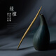 美木兮發(fā)簪 檀木桃木手工發(fā)釵木簪古風(fēng)盤發(fā)簪子新中式古風(fēng)漢服旗袍發(fā)飾 綠檀如縷約18cm