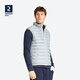 迪卡儂（DECATHLON）男裝夾克茄克秋情侶戶(hù)外運動(dòng)男女棉馬甲外套INESIS 男款淺灰色 L