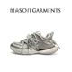 MASON GARMENTS牢籠 新品老爹鞋男女同款臟臟做舊春秋季厚底運(yùn)動鞋子男休閑男鞋 香檳色（綁帶款）【熱賣】 42