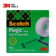 3M 思高 隱形膠帶 磨砂透明神奇錯題膠帶 無(wú)痕隱形 可黏錯題  辦公用品 810-CH33 12.7mm×33m 1包裝