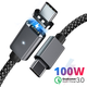 AORO華為matebook筆記本pd100w充電線(xiàn)磁吸type-c數據線(xiàn)適用華為小米蘋(píng)果macbook雙頭5a公對公閃充線(xiàn) 1.5米-100w全功能磁吸數據線(xiàn)【C to C】