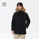 KOLON SPORT可隆男士露營羽絨衣防水透濕羽絨服戶外連帽防風外套 黑色BK 2XL