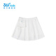 361°【商場同款】女裝男童梭織短裙年夏季中大童新款基礎(chǔ)百搭裙子 本白 160