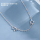 憶瑾S925銀項鏈鏈子短加長(cháng)延長(cháng)鏈銀手鏈加長(cháng)鏈鎖骨鏈配件mm女多色可選 延長(cháng)鏈5cm(白金色/銀色)