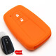 適用于豐田CHR鑰匙包八代凱美瑞威蘭達亞洲龍卡羅拉奕澤新漢蘭達雷凌硅膠套普拉多榮放汽車(chē)遙控器保護套 智能兩鍵橙色