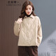 衣典零一（LEDIALYI）2025秋冬季女裝新款時(shí)尚休閑寬松中年輕薄棉服女短款棉襖棉衣外套 卡其色 M （推薦110斤內）
