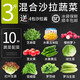 顏曼箐蔬菜沙拉新鮮沙拉菜即食?；旌仙巢?新鮮沙拉蔬菜組合