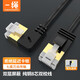CABLE CREATION一繩Cat7七類彎頭超細網(wǎng)線純銅雙層屏蔽8芯雙絞連接線10Gbps傳輸工程級萬兆網(wǎng)絡(luò)電腦寬帶成品跳線 右彎 1.8M