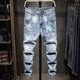 劈靂戰車(chē)   時(shí)尚新款淺色油漆男士牛仔褲潮牌秋季彈力韓版潮流百搭男裝破洞褲子修身小腳褲國潮中國風(fēng)男褲 TC-171淺色 28