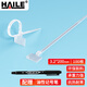 HAILE海樂標(biāo)簽扎帶手寫卡扣理線捆扎自鎖式尼龍塑料束線帶 桌面網(wǎng)線電話線纜20cm 100根 ZD-B20-100