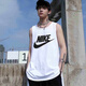 耐克（NIKE）背心男士夏季運動(dòng)服無(wú)袖T恤SPORTSWEAR跑步訓練健身透氣運動(dòng)服 AR4992-101學(xué)院白/純棉 XL 建議體重150-180斤