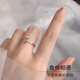 締晶小魚(yú)銀戒指女士活口尾戒生日禮物女生韓版指環(huán)時(shí)尚首飾品可刻字 魚(yú)你相遇戒指【活口】-J183