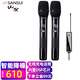 山水（SANSUI）山水K4無(wú)線(xiàn)話(huà)筒高保真防嘯叫家用K歌KTV卡拉OK K2戶(hù)外無(wú)線(xiàn)話(huà)筒一拖二