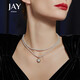 Jay 2025新款雙層疊戴仿珍珠項鏈女鎖骨鏈送長(cháng)輩媽媽生日禮物