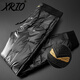 XRIO男裝羽絨褲男外穿冬季新款白鴨絨保暖時(shí)尚百搭休閑褲輕薄束腳長(cháng)褲 W08黑色 XL