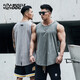 MUSCLEDOG肌肉狗 運動背心男夏季純色百搭無袖跑步訓(xùn)練服健身衣服 灰色 XL