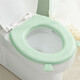 呂笑（LVXIAO）冬季不冷防水馬桶坐墊四季通用款廁所秋冬坐便套家用可水洗可擦 帶提手【2個(gè)】綠色防水四季通用