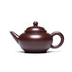 月壺茗清宜興小容量紫砂壺純手工功夫斗茶小茶壺原礦紫茄泥水平壺150cc 水平壺