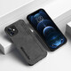 宋兵甲 蘋(píng)果12手機殼防摔iPhone12proMax皮革保護殼簡(jiǎn)約 皮紋mini復古潮流男女款通用 蘋(píng)果12 Mini【淺雅黑/5.4寸】