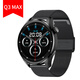 2024新款watch3太空人可接打電話智能手環(huán)GT3proABDT Q3 Max黑鋼【送黑皮表帶+黑膠表帶+全屏膜】