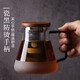 ORTOR茶壺玻璃泡茶壺耐高溫加厚花果茶壺茶具不銹鋼過濾網(wǎng)茶水壺 斯普瑞手柄茶壺（實(shí)木壺蓋）