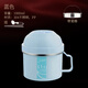 締尚（DISHANG） 304不銹鋼保溫飯盒學(xué)生快餐杯食堂簡(jiǎn)約飯碗上班族男女成人帶蓋碗 藍(lán)色配送餐具 2層 1000ml