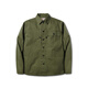 玩累了的孩子·P44襯衫 9.17oz 岡山HBT魚(yú)骨紋面料 軍事機能長(cháng)袖外套 9.17oz 岡山HBT魚(yú)骨紋-橄欖綠 L