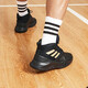 阿迪達斯（adidas）男鞋冬季新款實(shí)戰訓練籃球鞋輕便休閑鞋運動(dòng)鞋EG FW4562黑金 43